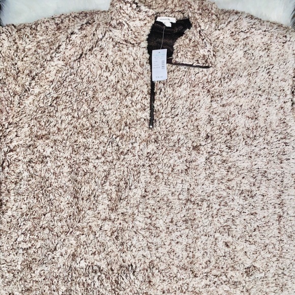 Sherpa 1/4 Zip Pullover Sweatshirt - Picture 5 of 6